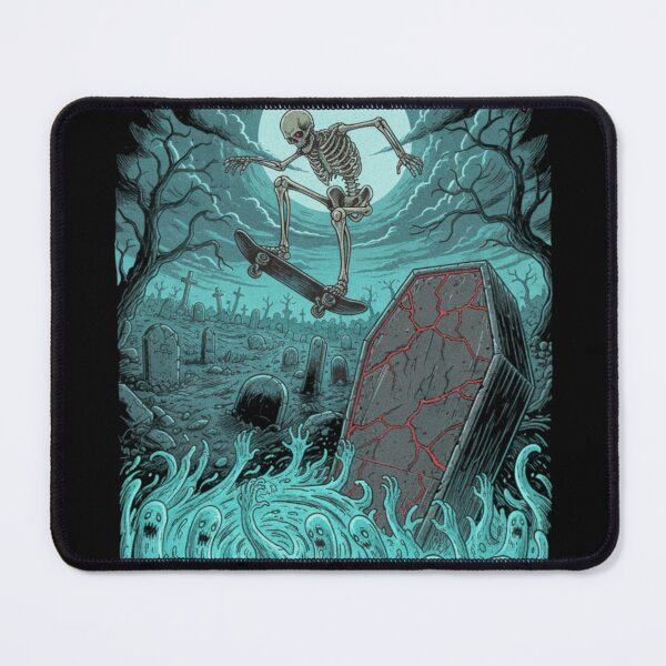 Item preview, Graveyard Vert Skeleton Skate designed and sold by printedartgoods.