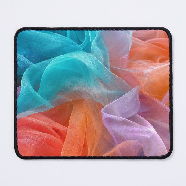 Item preview, Vibrant Sheer Fabric Flow Abstract designed and sold by frumixart.