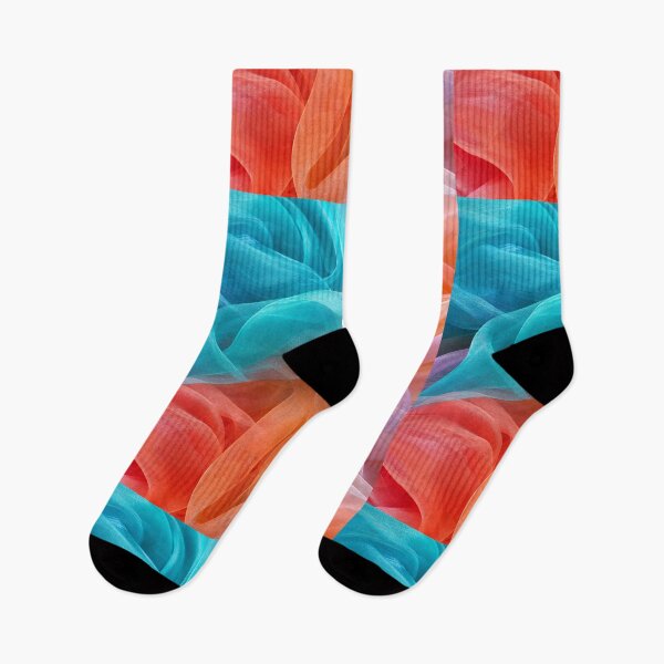 Item preview, Vibrant Sheer Fabric Flow Abstract designed and sold by frumixart.