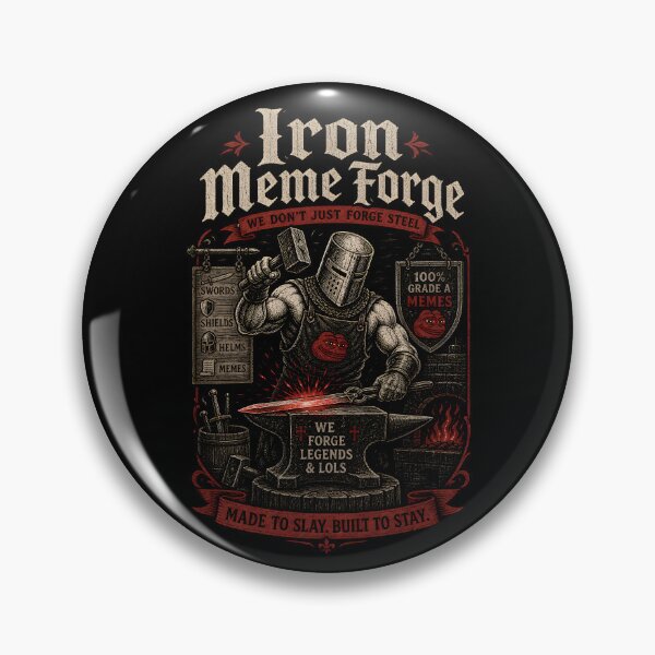 Item preview, Iron Meme Forge | Funny Knight Distressed Design designed and sold by CreativePrints3.