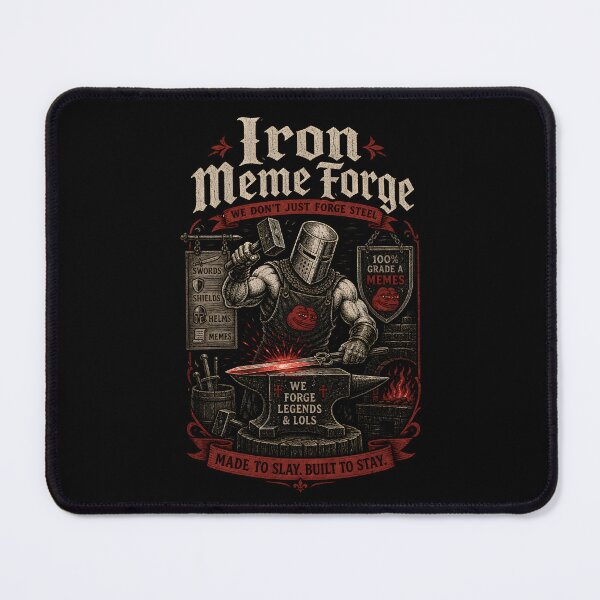 Item preview, Iron Meme Forge | Funny Knight Distressed Design designed and sold by CreativePrints3.