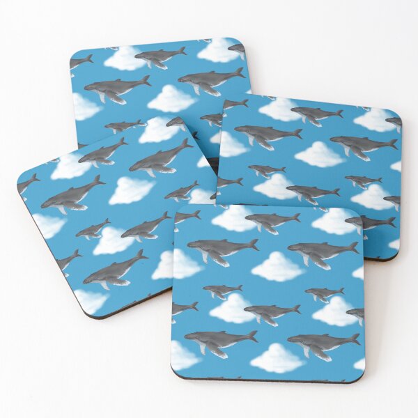 Item preview, Surreal Celestial Whales in the Sky - Dreamscape Fantasy Seamless Pattern designed and sold by Niji Hibana.