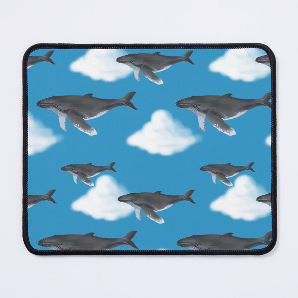 Item preview, Surreal Celestial Whales in the Sky - Dreamscape Fantasy Seamless Pattern designed and sold by Niji Hibana.