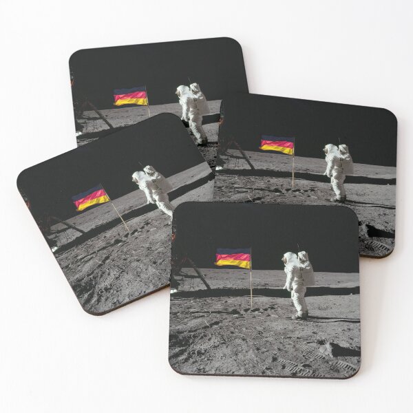 Item preview, German Moon Landing :: german flag on the moon designed and sold by themaeins.