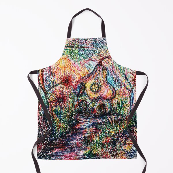 Item preview, Whimsical Scribble House Psychedelic Garden  designed and sold by Modaozushi216.