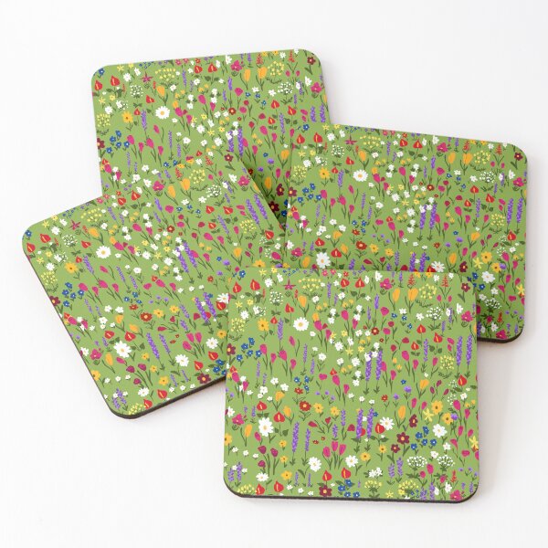 Item preview, Whimsical Wildflower Meadow - Pastel Botanical Garden Seamless Pattern designed and sold by Niji Hibana.