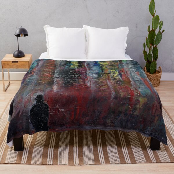 Item preview, Lone Figure in Abstract City designed and sold by ShonaCallumArt.