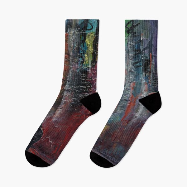 Item preview, Lone Figure in Abstract City designed and sold by ShonaCallumArt.