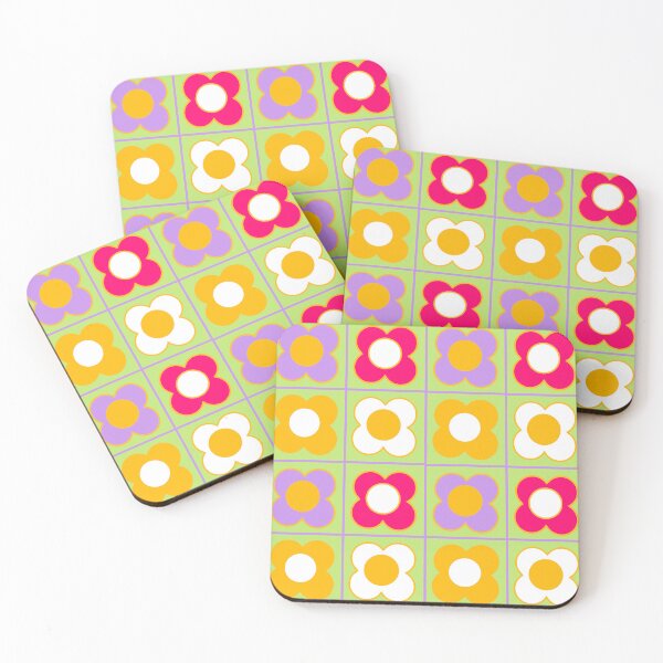 Item preview, Big Retro Daisy Colorful Garden - Groovy 70s Floral Seamless Pattern designed and sold by Niji Hibana.