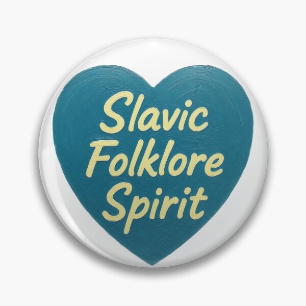 Item preview, Slavic Folklore Spirit Painted Heart - Rustic Hand-Lettered Art designed and sold by RDproject.