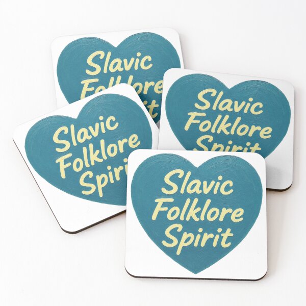 Item preview, Slavic Folklore Spirit Painted Heart - Rustic Hand-Lettered Art designed and sold by RDproject.