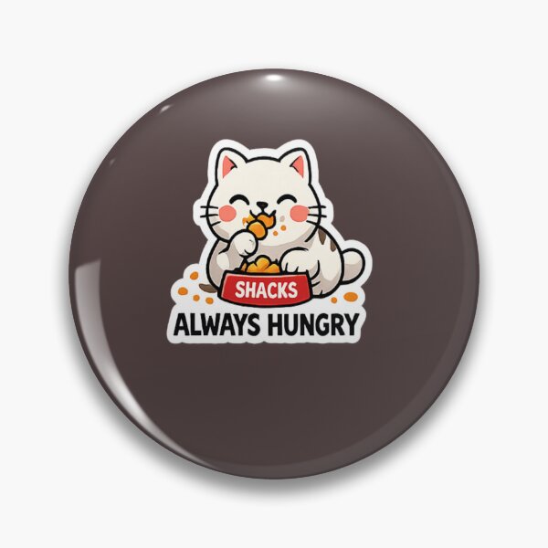 Item preview, Always Hungry Cute Cat Meme Sticker Design designed and sold by Artbysarmina.