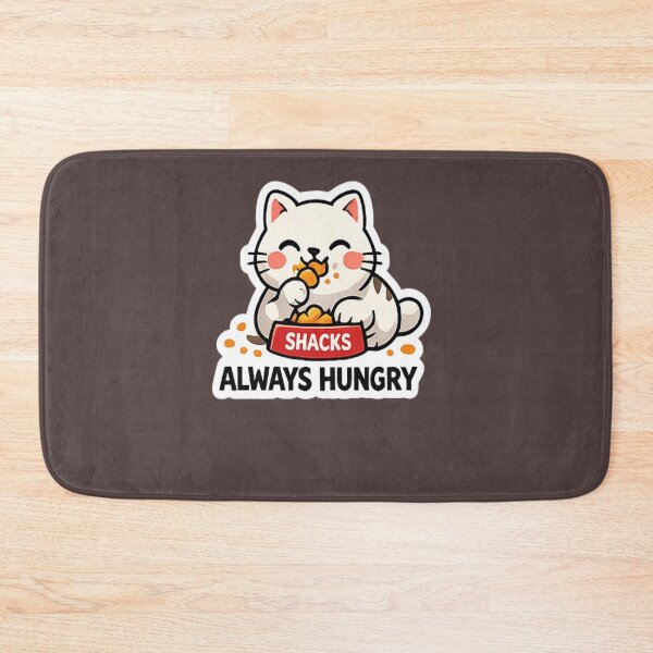 Artikelvorschau, Aufkleberdesign: Niedliche Katze mit immer großem Hunger entworfen und verkauft von Artbysarmina.