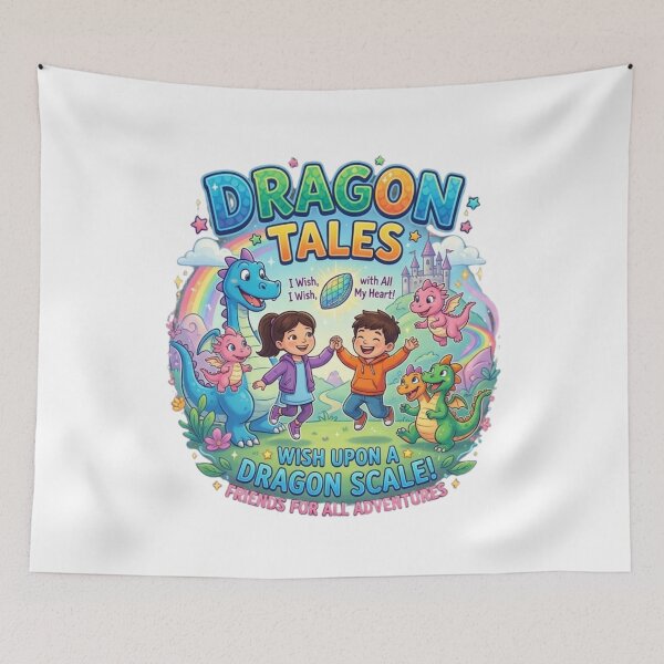 Artikelvorschau, Dragon Tales – Mythical Fire Dragon Fantasy Art Tee V8 entworfen und verkauft von PrincePhilip16.
