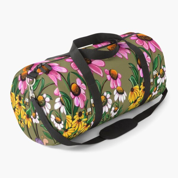 Item preview, Flower Garden in Summer - English Cottage Garden Flowers in bloom with honey bees and snail designed and sold by Artonmytee.