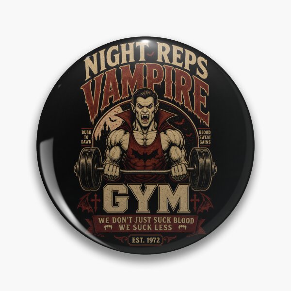 Item preview, Night Reps Vampire Gym | Retro Horror Fitness designed and sold by CreativePrints3.