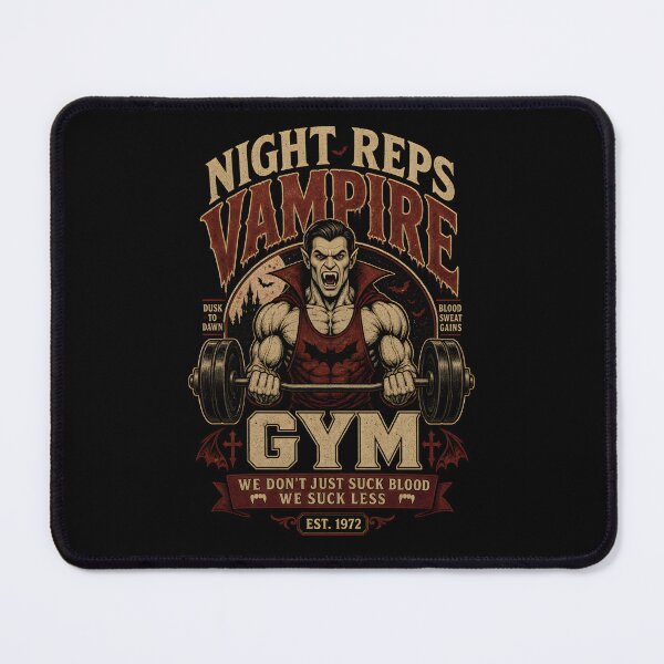 Item preview, Night Reps Vampire Gym | Retro Horror Fitness designed and sold by CreativePrints3.