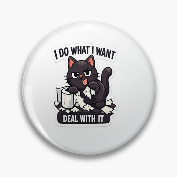 Item preview, Do What I Want Funny Black Cat Sticker designed and sold by Artbysarmina.
