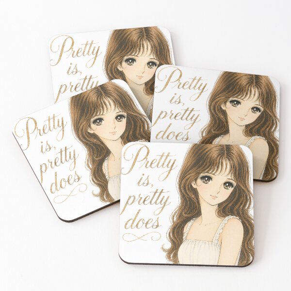 Item preview, Pretty Is Pretty Does Coquette Anime Girl Design | Vintage Manga Aesthetic designed and sold by Bara Lune Design .