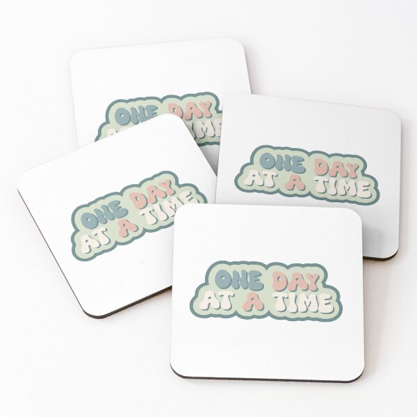 Item preview, One Day At A Time | Mental Health Positivity | Recovery Gift designed and sold by TheKangiri.