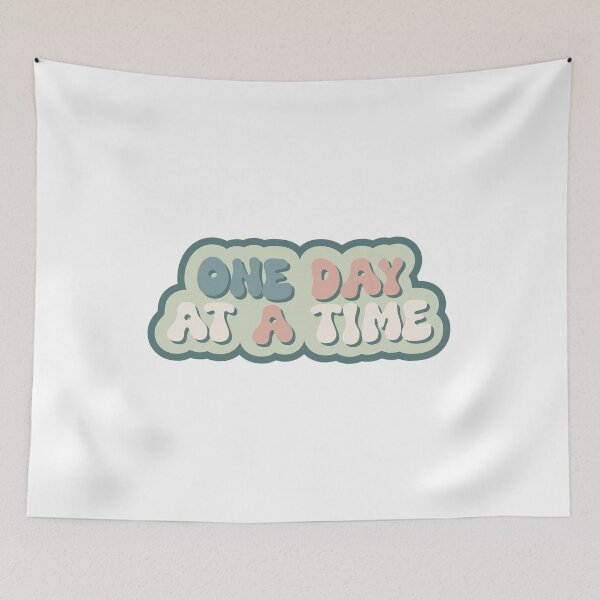 Item preview, One Day At A Time | Mental Health Positivity | Recovery Gift designed and sold by TheKangiri.