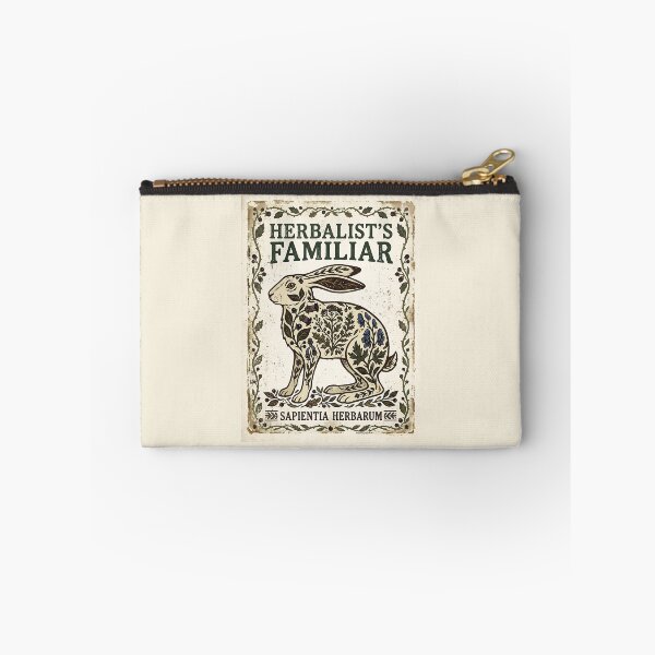Item preview, Vintage Herbalist Familiar Rabbit Folk Art designed and sold by SplashTastic.