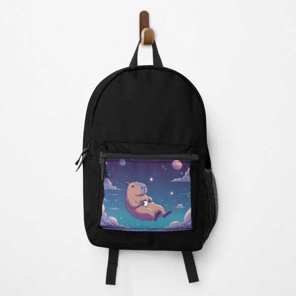 Item preview, Cosmic Capybara – Dreamy Coffee in Space Art designed and sold by Dogandesighn.