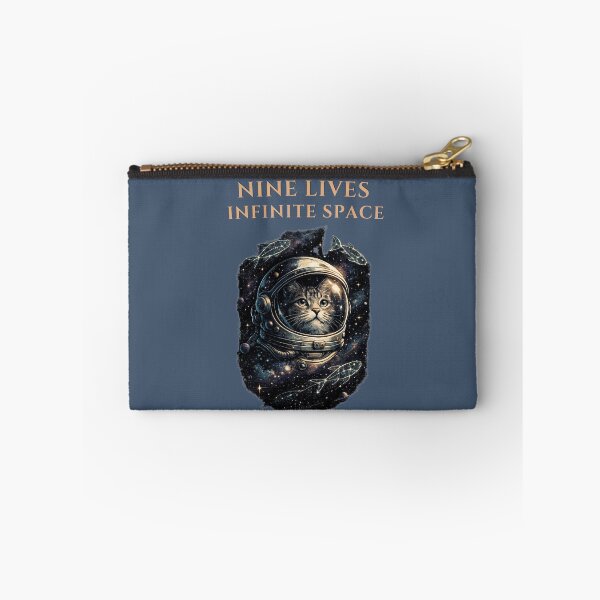 Item preview, Nine Lives Infinite Space Cat – Vintage Astronaut Galaxy Cat T-Shirt designed and sold by HOUSE OF TIST.