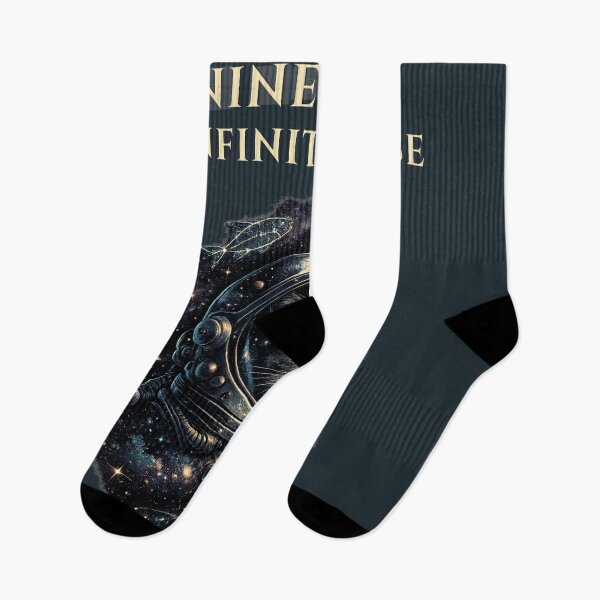 Item preview, Nine Lives Infinite Space Cat – Vintage Astronaut Galaxy Cat T-Shirt designed and sold by HOUSE OF TIST.