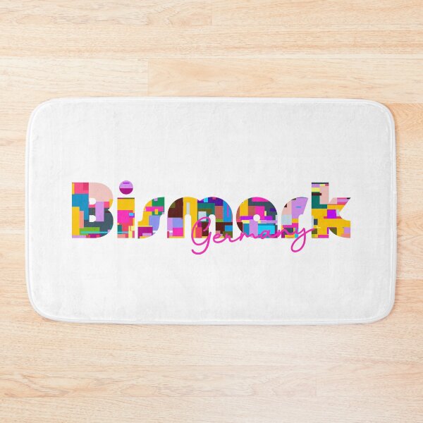 Item preview, Bismark, Germany, Vibrant Abstract City Typography Art designed and sold by Wanderful-roads.