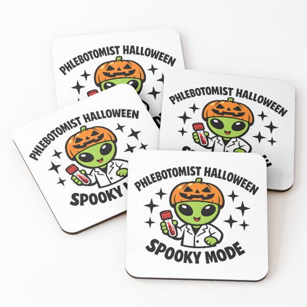 Item preview, Cute Alien Phlebotomist Halloween Nurse Pumpkin Hat Spooky Mode Medical Tech Gift designed and sold by ClinicalHubs.