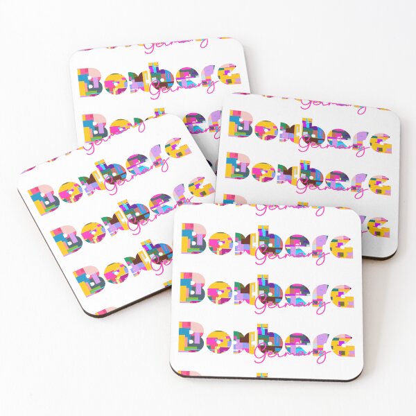 Item preview, Boxberg, Germany, Vibrant Abstract City Typography Art designed and sold by Wanderful-roads.