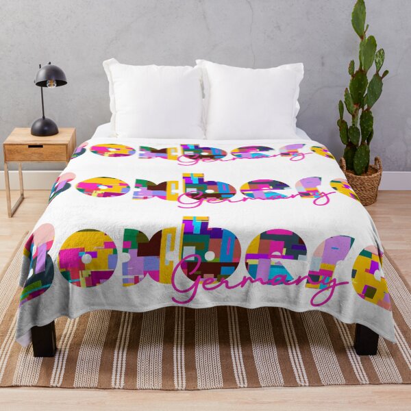Item preview, Boxberg, Germany, Vibrant Abstract City Typography Art designed and sold by Wanderful-roads.