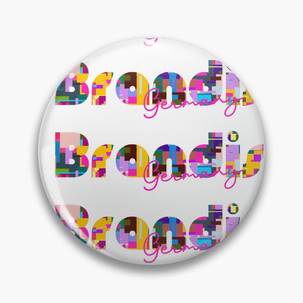 Item preview, Brandis, Germany, Vibrant Abstract City Typography Art designed and sold by Wanderful-roads.