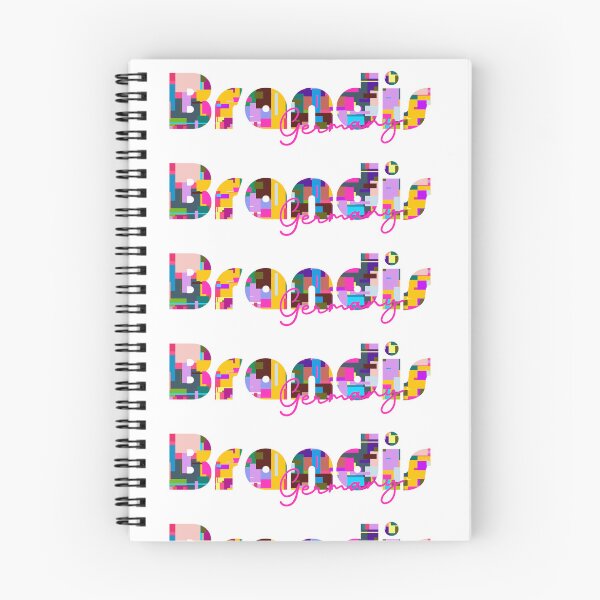 Item preview, Brandis, Germany, Vibrant Abstract City Typography Art designed and sold by Wanderful-roads.