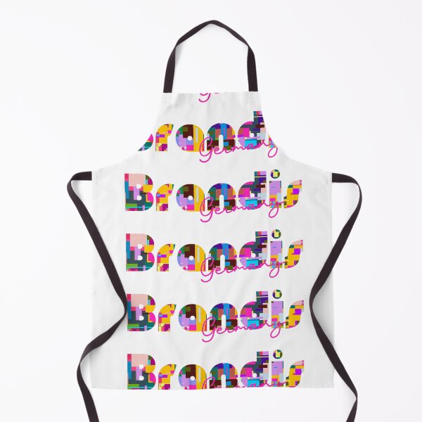 Item preview, Brandis, Germany, Vibrant Abstract City Typography Art designed and sold by Wanderful-roads.