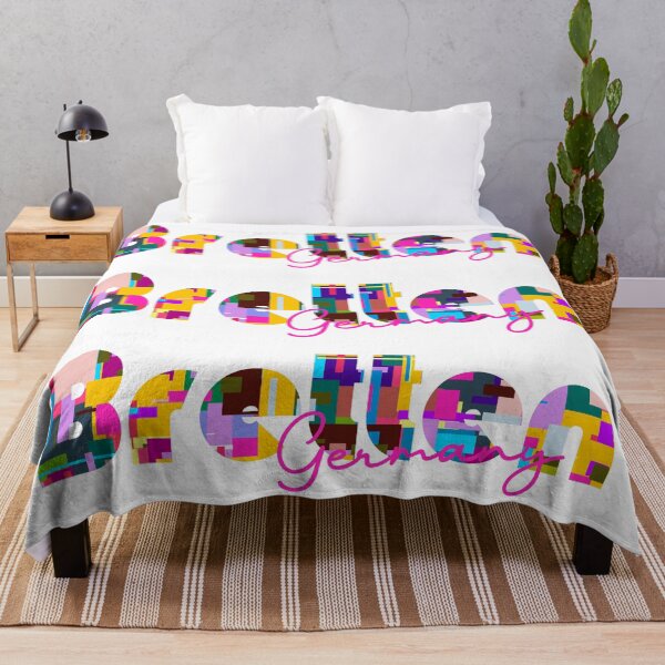 Item preview, Bretten, Germany, Vibrant Abstract City Typography Art designed and sold by Wanderful-roads.