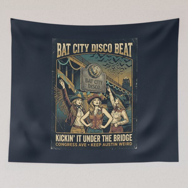 Item preview, Retro Bat City Disco Nightlife designed and sold by SplashTastic.