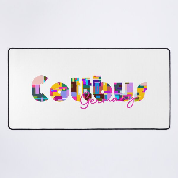 Item preview, Cottbus, Germany, Vibrant Abstract City Typography Art designed and sold by Wanderful-roads.