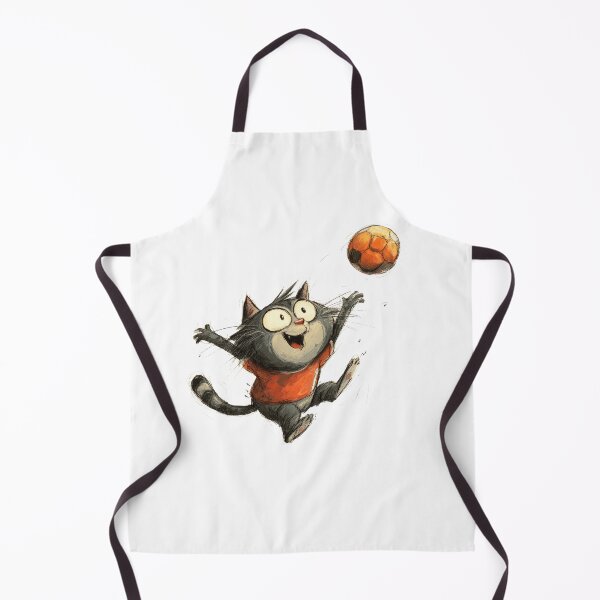 Item preview, Funny Cat Playing Soccer Crazy Cat Soccer Player Gift Cute Football Cat Lover Funny Sports Cat Shirt designed and sold by CozyPawCo.