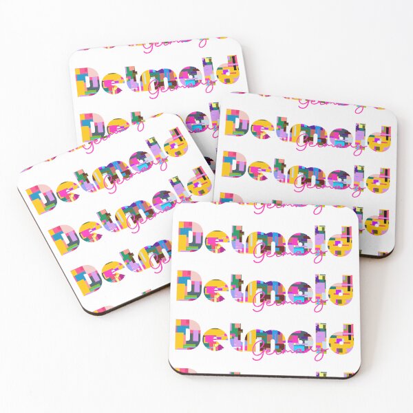 Item preview, Detmold, Germany, Vibrant Abstract City Typography Art designed and sold by Wanderful-roads.
