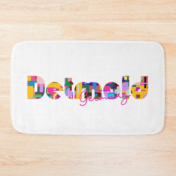 Item preview, Detmold, Germany, Vibrant Abstract City Typography Art designed and sold by Wanderful-roads.