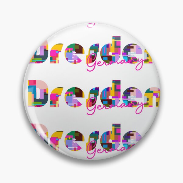 Item preview, Dresden, Germany, Vibrant Abstract City Typography Art designed and sold by Wanderful-roads.