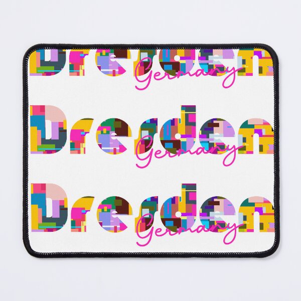 Item preview, Dresden, Germany, Vibrant Abstract City Typography Art designed and sold by Wanderful-roads.