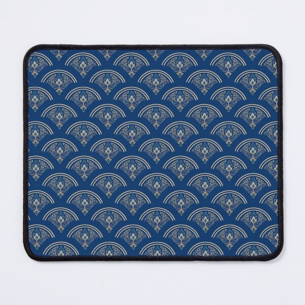 Item preview, Luxury Navy Seigaiha Thai Fusion Pattern designed and sold by Novalgic.