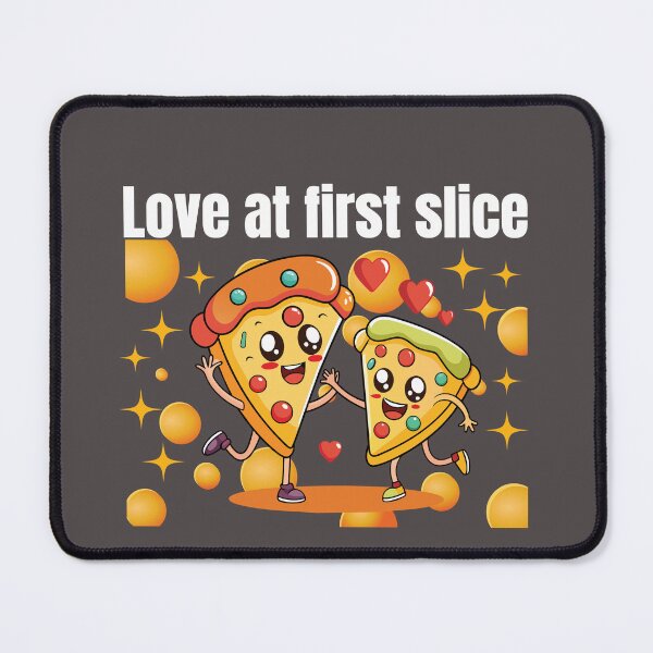 Item preview, Love At First Slice Cute Kawaii Pizza Couple Funny Food Design designed and sold by jananinaveen.