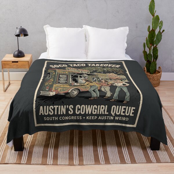Item preview, Vintage South Congress Cowgirl Food Truck designed and sold by SplashTastic.