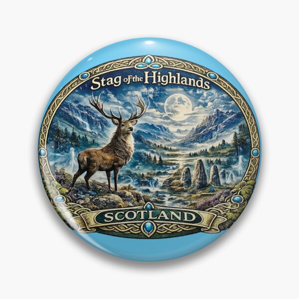 Item preview, Stag of the Highlands, Scotland designed and sold by Myra365Art.