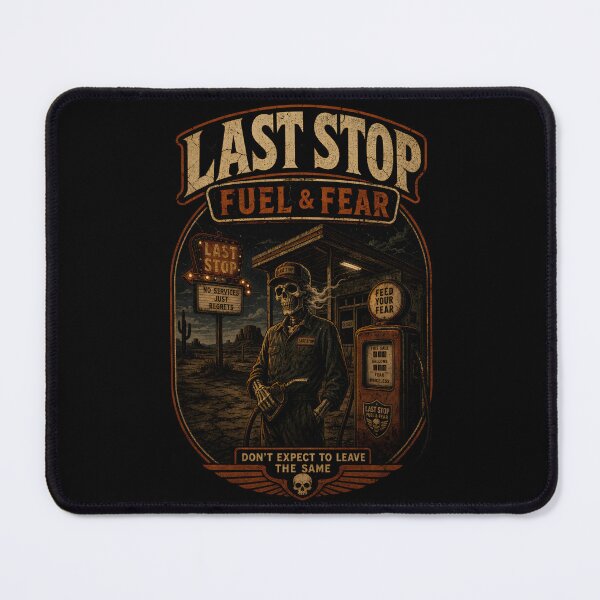 Item preview, Last Stop Fuel & Fear | Retro Ghost Gas Station designed and sold by CreativePrints3.