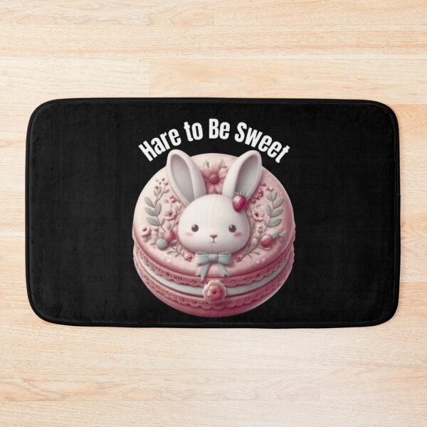 Item preview, Hare to Be Sweet Cute Bunny Macaron Kawaii Dessert Pun designed and sold by HopeAndHustle.